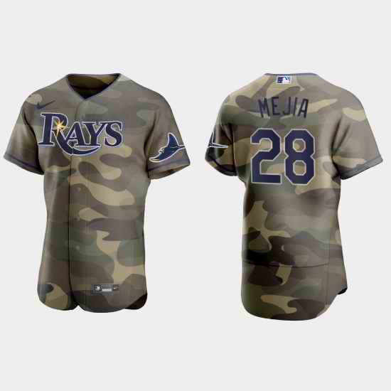 Tampa Bay Rays 28 Francisco Mejia Men Nike 2021 Armed Forces Day Authentic MLB Jersey  Camo